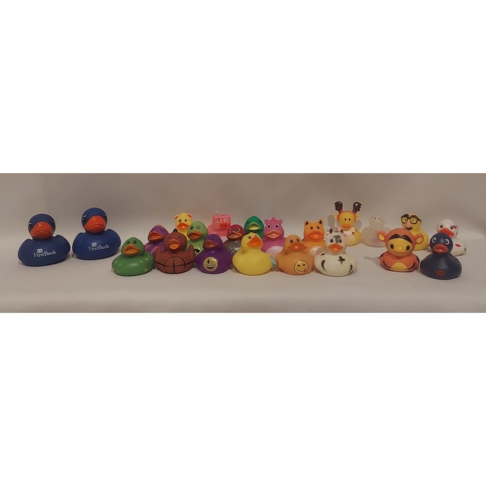 Rubber Ducks Lot of 22 Random for Jeep Rinco DC Comics Disney Unbranded